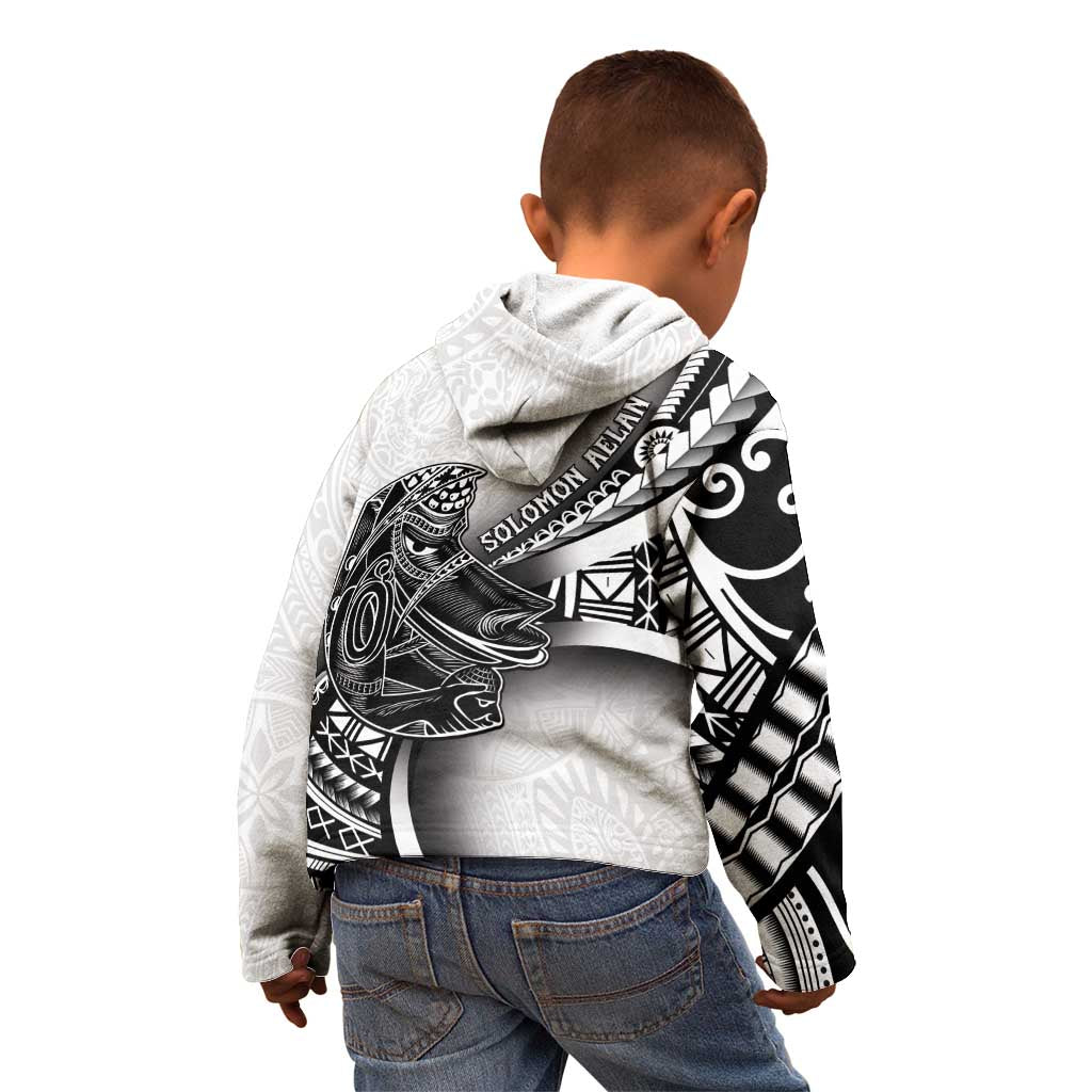 Solomon Islands Nguzunguzu Kid Hoodie Polynesian Tribal Pattern LT05 - Polynesian Pride