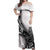Solomon Islands Nguzunguzu Off Shoulder Maxi Dress Polynesian Tribal Pattern