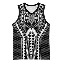 Philippines Batok Tribal Inspired Tattoo Black Basketball Jersey LT05 Unisex Black - Polynesian Pride