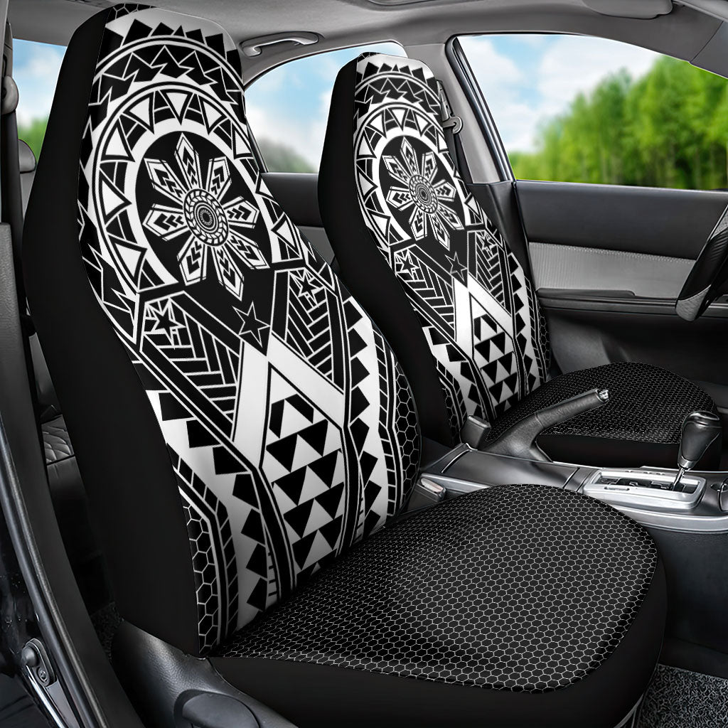 Philippines Batok Tribal Inspired Tattoo Black Car Seat Cover LT05 - Polynesian Pride