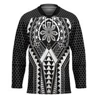 Philippines Batok Tribal Inspired Tattoo Black Hockey Jersey LT05 Unisex Black - Polynesian Pride
