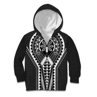 Philippines Batok Tribal Inspired Tattoo Black Kid Hoodie LT05 Zip Hoodie Black - Polynesian Pride