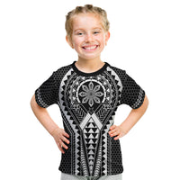 Philippines Batok Tribal Inspired Tattoo Black Kid T Shirt LT05 Black - Polynesian Pride