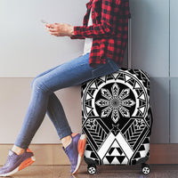 Philippines Batok Tribal Inspired Tattoo Black Luggage Cover LT05 - Polynesian Pride