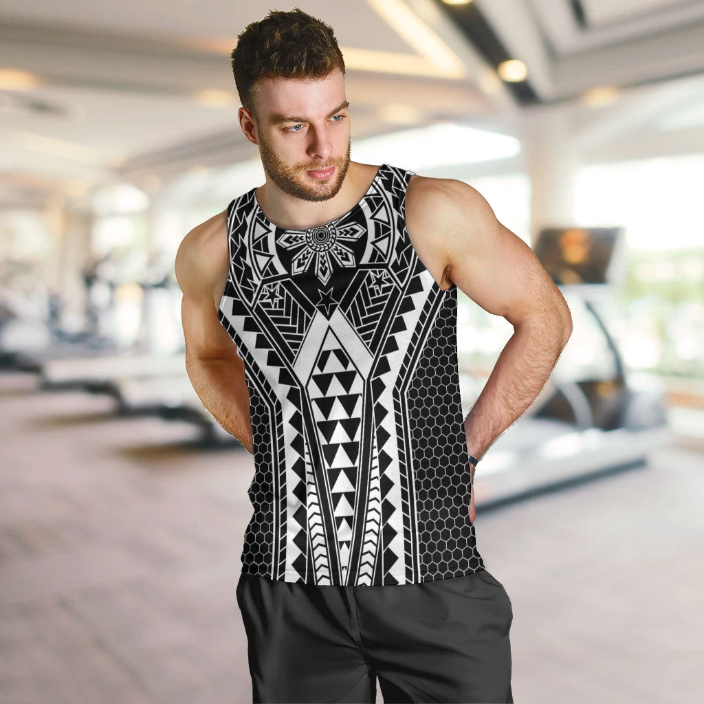 Philippines Batok Tribal Inspired Tattoo Black Men Tank Top LT05 Black - Polynesian Pride