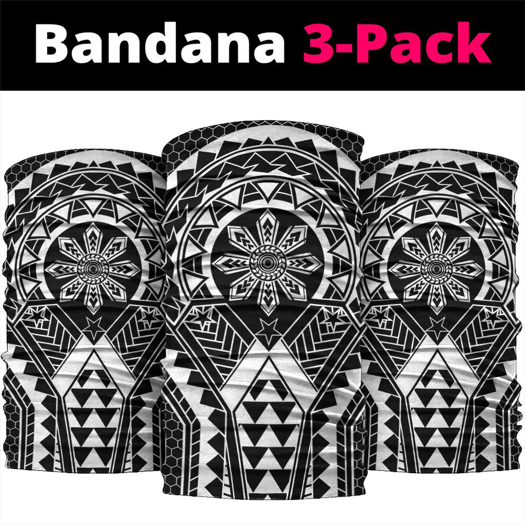 Philippines Batok Tribal Inspired Tattoo Black Neck Gaiter LT05 package One Size: 25*50cm Black - Polynesian Pride