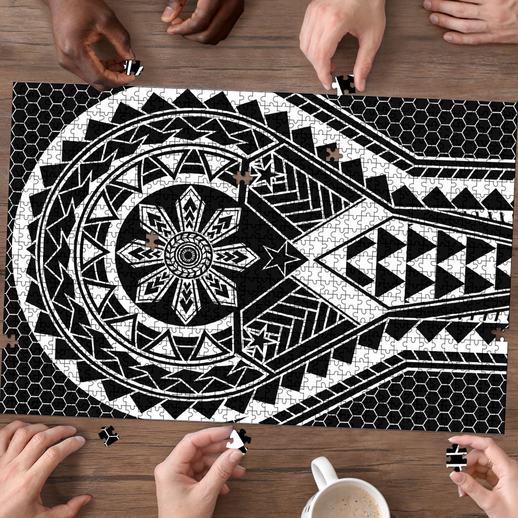 Philippines Batok Tribal Inspired Tattoo Black Puzzle LT05 - Polynesian Pride