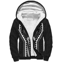 Philippines Batok Tribal Inspired Tattoo Black Sherpa Hoodie LT05 Unisex Black - Polynesian Pride