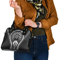 Philippines Batok Tribal Inspired Tattoo Black Shoulder Handbag LT05 - Polynesian Pride