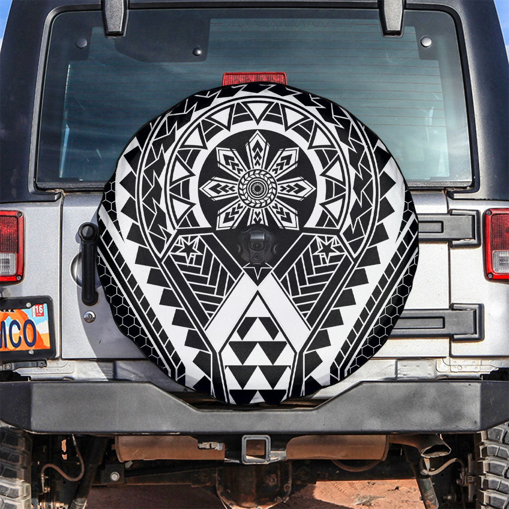 Philippines Batok Tribal Inspired Tattoo Black Spare Tire Cover LT05 Black - Polynesian Pride