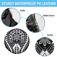 Philippines Batok Tribal Inspired Tattoo Black Spare Tire Cover LT05 - Polynesian Pride