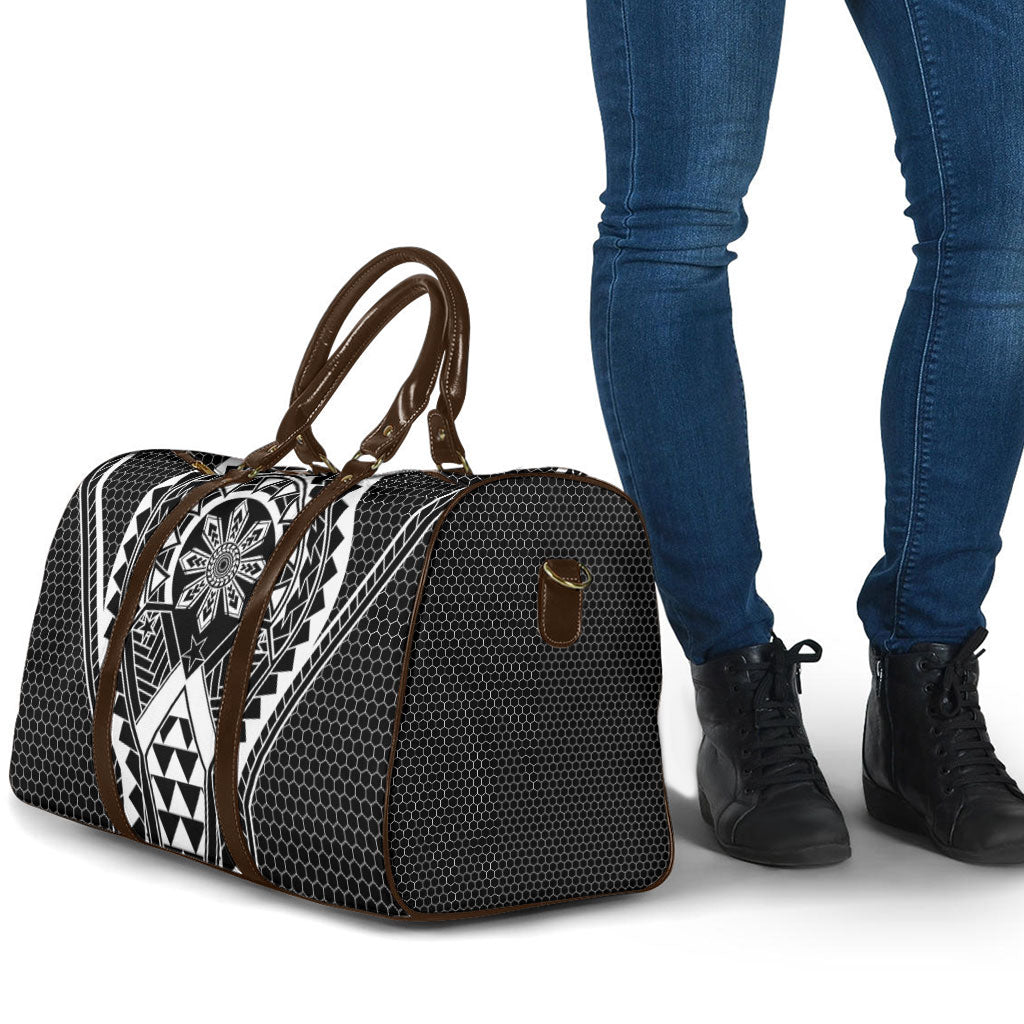 Philippines Batok Tribal Inspired Tattoo Black Travel Bag LT05 - Polynesian Pride