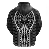 Philippines Batok Tribal Inspired Tattoo Black Zip Hoodie LT05 - Polynesian Pride