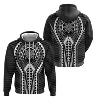 Philippines Batok Tribal Inspired Tattoo Black Zip Hoodie LT05 - Polynesian Pride