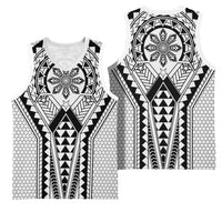 Philippines Batok Tribal Inspired Tattoo White Basketball Jersey LT05 - Polynesian Pride