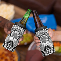 Philippines Batok Tribal Inspired Tattoo White 4 in 1 Can Cooler Tumbler LT05 - Polynesian Pride