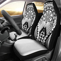 Philippines Batok Tribal Inspired Tattoo White Car Seat Cover LT05 - Polynesian Pride