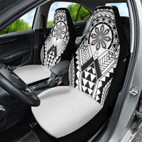 Philippines Batok Tribal Inspired Tattoo White Car Seat Cover LT05 - Polynesian Pride