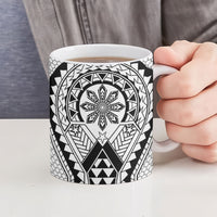 Philippines Batok Tribal Inspired Tattoo White Ceramic Mug LT05 - Polynesian Pride