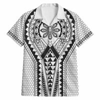 Philippines Batok Tribal Inspired Tattoo White Hawaiian Shirt LT05 White - Polynesian Pride