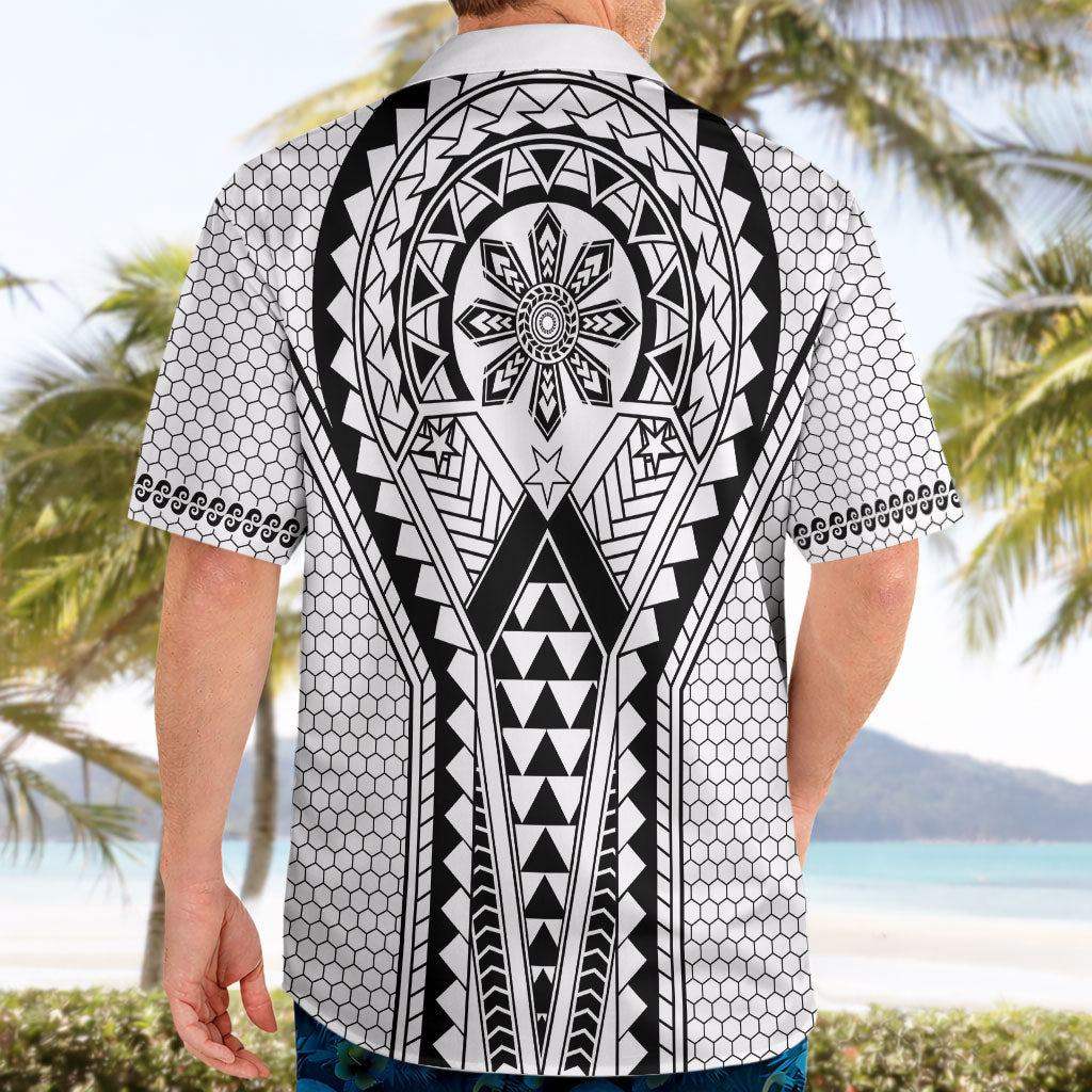 Philippines Batok Tribal Inspired Tattoo White Hawaiian Shirt LT05 - Polynesian Pride