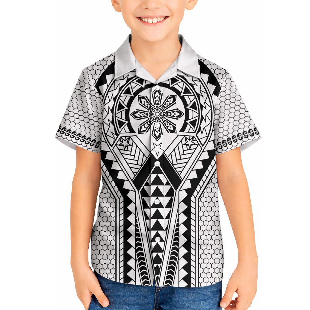 Philippines Batok Tribal Inspired Tattoo White Hawaiian Shirt LT05 - Polynesian Pride