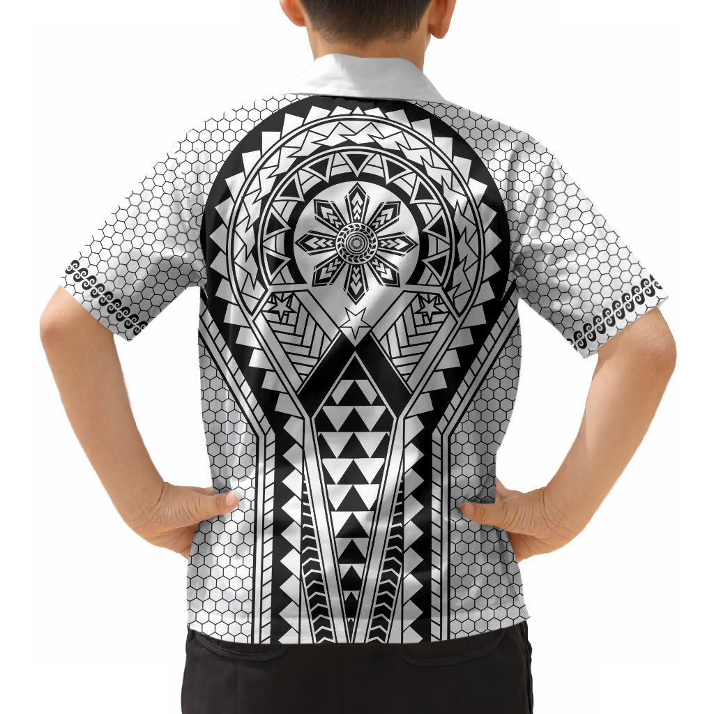 Philippines Batok Tribal Inspired Tattoo White Hawaiian Shirt LT05 - Polynesian Pride