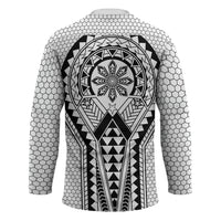 Philippines Batok Tribal Inspired Tattoo White Hockey Jersey LT05 - Polynesian Pride