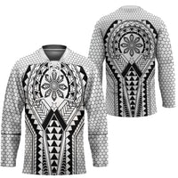 Philippines Batok Tribal Inspired Tattoo White Hockey Jersey LT05 - Polynesian Pride