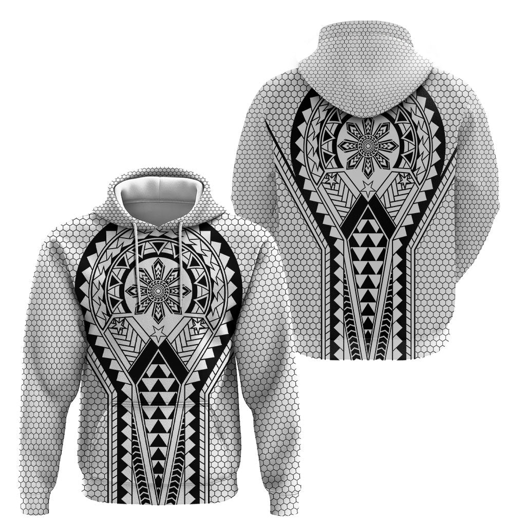 Philippines Batok Tribal Inspired Tattoo White Hoodie LT05 - Polynesian Pride