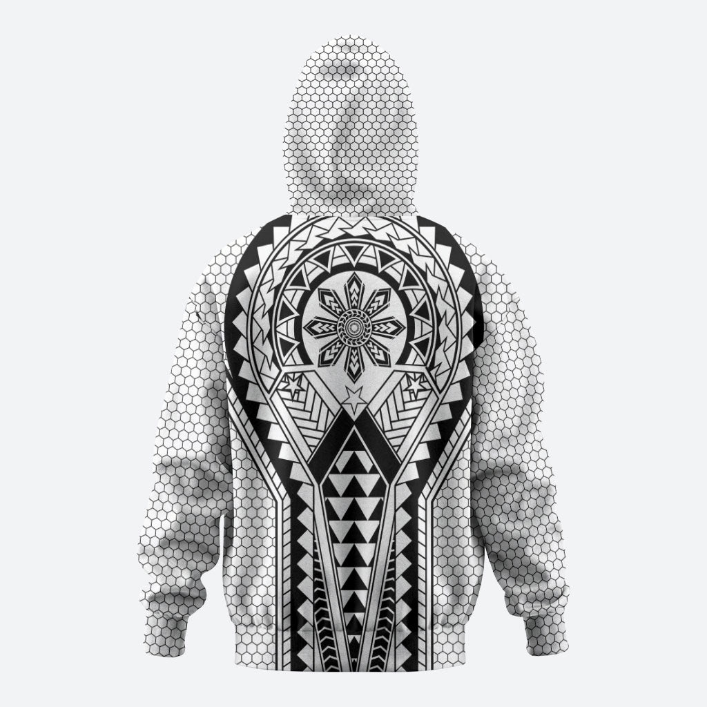 Philippines Batok Tribal Inspired Tattoo White Hoodie LT05 - Polynesian Pride