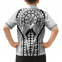 Philippines Batok Tribal Inspired Tattoo White Kid Hawaiian Shirt LT05 - Polynesian Pride