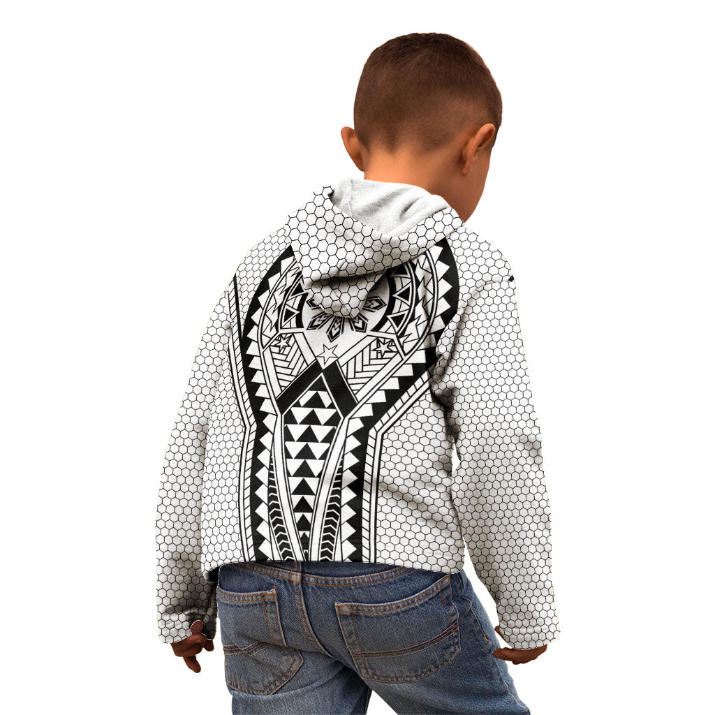 Philippines Batok Tribal Inspired Tattoo White Kid Hoodie LT05 - Polynesian Pride