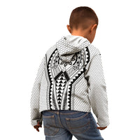 Philippines Batok Tribal Inspired Tattoo White Kid Hoodie LT05 - Polynesian Pride