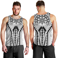 Philippines Batok Tribal Inspired Tattoo White Men Tank Top LT05 - Polynesian Pride