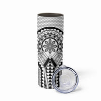 Philippines Batok Tribal Inspired Tattoo White Skinny Tumbler LT05 - Polynesian Pride