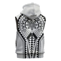 Philippines Batok Tribal Inspired Tattoo White Sleeveless Hoodie LT05 - Polynesian Pride