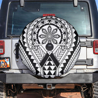 Philippines Batok Tribal Inspired Tattoo White Spare Tire Cover LT05 White - Polynesian Pride