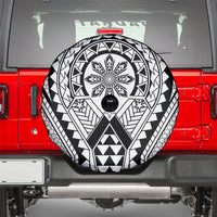 Philippines Batok Tribal Inspired Tattoo White Spare Tire Cover LT05 - Polynesian Pride