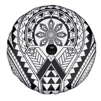 Philippines Batok Tribal Inspired Tattoo White Spare Tire Cover LT05 - Polynesian Pride