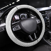 Philippines Batok Tribal Inspired Tattoo White Steering Wheel Cover LT05 Universal Fit White - Polynesian Pride
