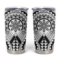 Philippines Batok Tribal Inspired Tattoo White Tumbler Cup LT05 White - Polynesian Pride