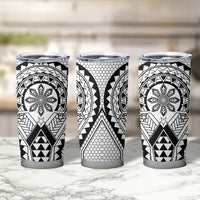 Philippines Batok Tribal Inspired Tattoo White Tumbler Cup LT05 - Polynesian Pride