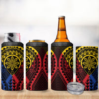 Philippines Batok Tribal Inspired Tattoo 4 in 1 Can Cooler Tumbler LT05 - Polynesian Pride