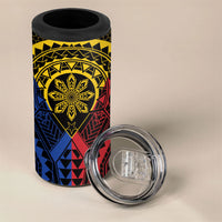 Philippines Batok Tribal Inspired Tattoo 4 in 1 Can Cooler Tumbler LT05 - Polynesian Pride