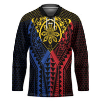 Philippines Batok Tribal Inspired Tattoo Hockey Jersey LT05 Unisex Multicolor - Polynesian Pride