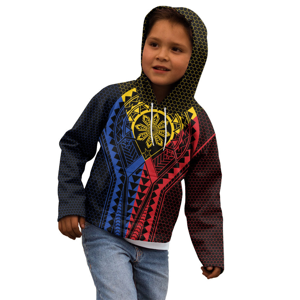 Philippines Batok Tribal Inspired Tattoo Kid Hoodie LT05 - Polynesian Pride