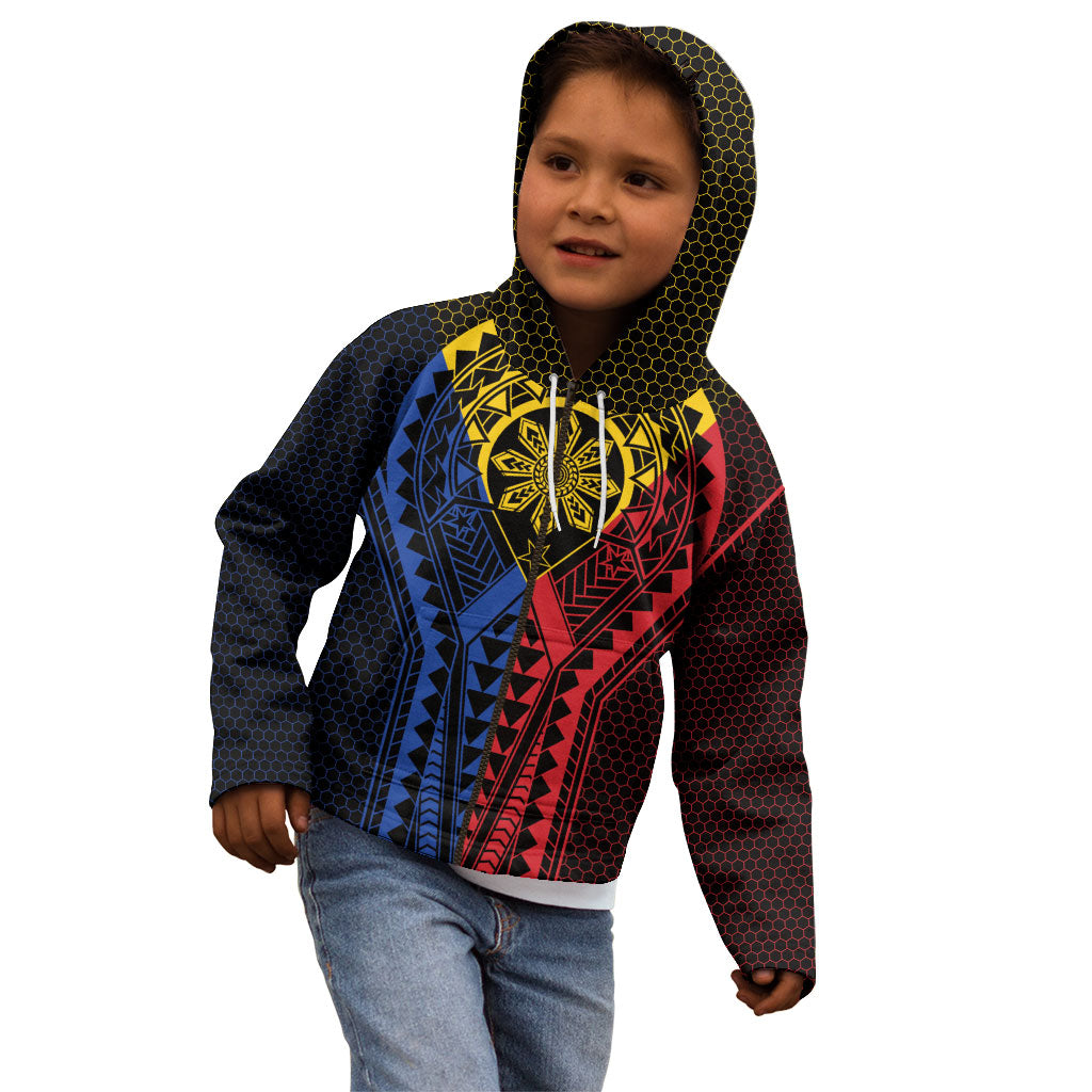 Philippines Batok Tribal Inspired Tattoo Kid Hoodie LT05 - Polynesian Pride