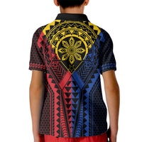Philippines Batok Tribal Inspired Tattoo Kid Polo Shirt LT05 - Polynesian Pride