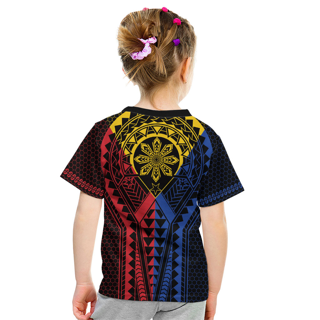 Philippines Batok Tribal Inspired Tattoo Kid T Shirt LT05 - Polynesian Pride